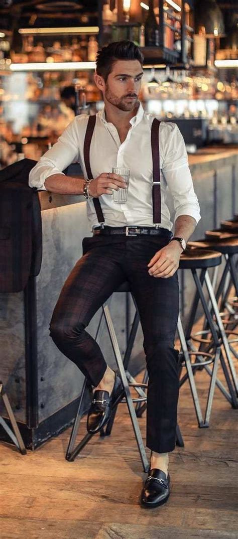 10 Stylish Suspender Outfits For Men To Try This Season メンズファッション 服