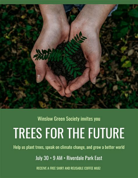 Tree Planting Event Poster Template Event Poster Template Event