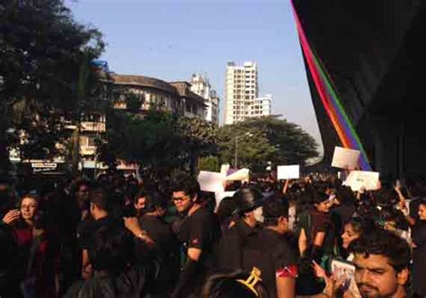 Gay Sex Supporters Hold Protest In Mumbai India News India Tv
