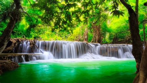 Thailand Wallpaper Waterfall River Jungle Nature Desktop Wallpapers 976