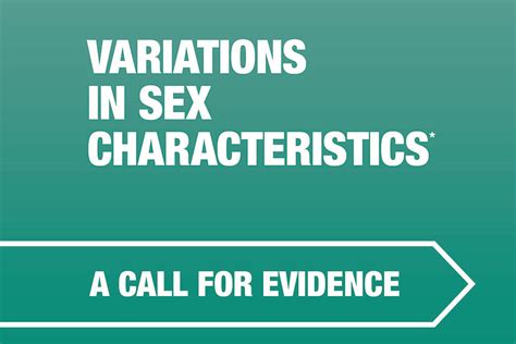 Government Calls For Evidence On People Who Have Variations In Sex Characteristics Gov Uk
