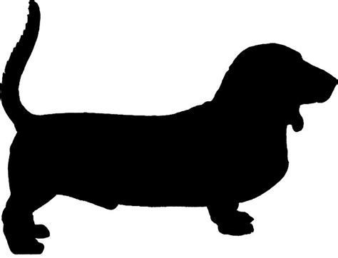 Basset Hound Silhouette At Getdrawings Free Download