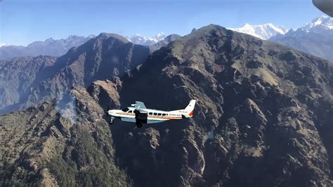 Landing And Take Off At Lukla Airport Youtube