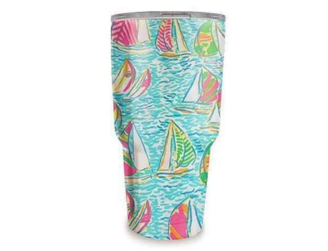 30 Oz Lilly Pulitzer Inspired Printed Stainless Steel Tumbler In