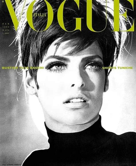 Linda Evangelista By Steven Meisel For Vogue Italia February 1990