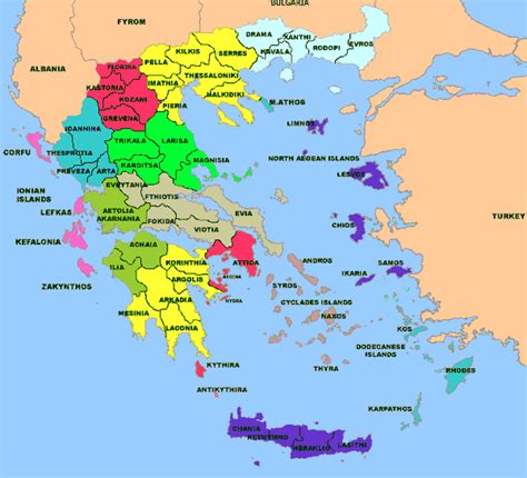 Detailed Maps Of Greece And The Greek Islands