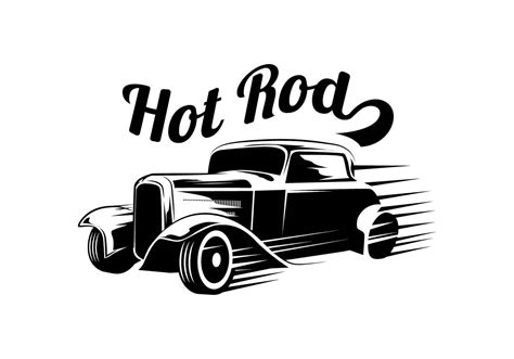Hot Rod Silhouette Vector Art Icons And Graphics For Free Download