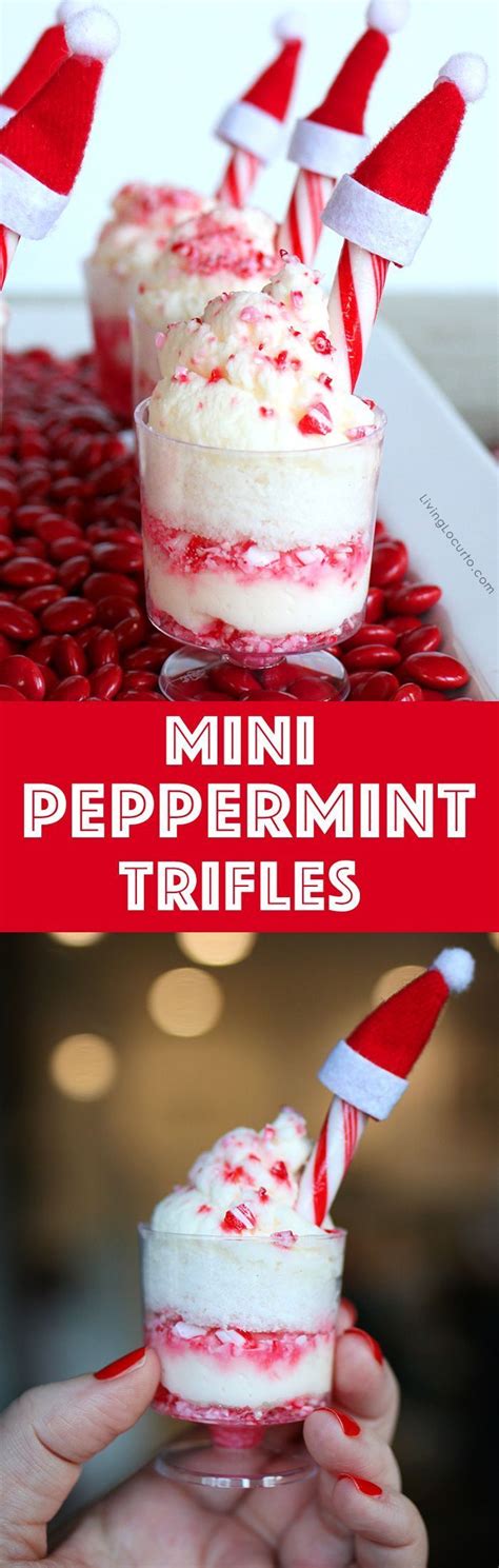 Tired of the same old christmas desserts? Mini Peppermint Trifles | Desserts, Christmas baking, Christmas desserts