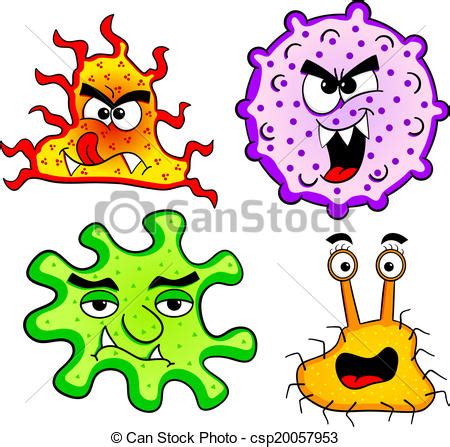 When viruses begin replicating inside a living organism, they can cause an infectious disease. Selvatico, virus. Un po', illustrazione, vettore, virus, selvatico, cartone animato.