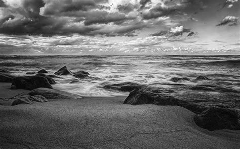 Beach Black And White Wallpapers Top Free Beach Black And White