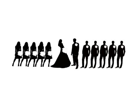 Jpeg File Of A Wedding Party Silhouette For Wedding Programs 5