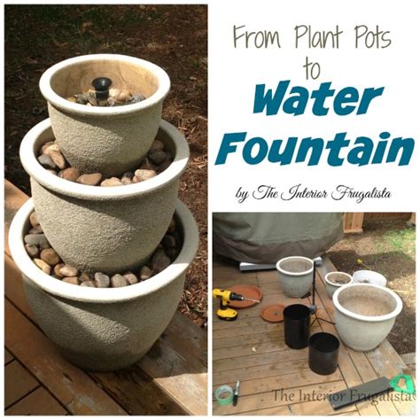 Plant Pots To Water Fountain Step By Step Tutorial The