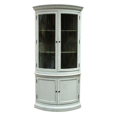 Tall Corner Cabinet Furniture White Wooden Tall Free Standing