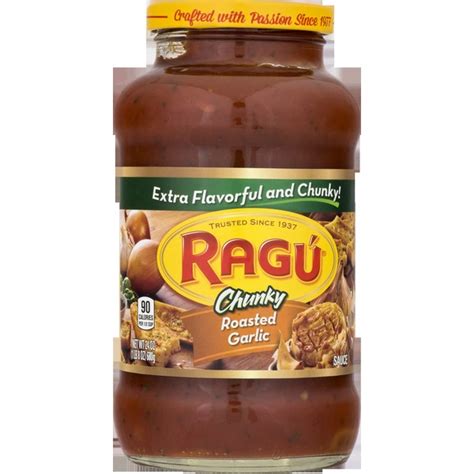 Ragu Chunky Sauce Roasted Garlic 24 Oz From Safeway Instacart