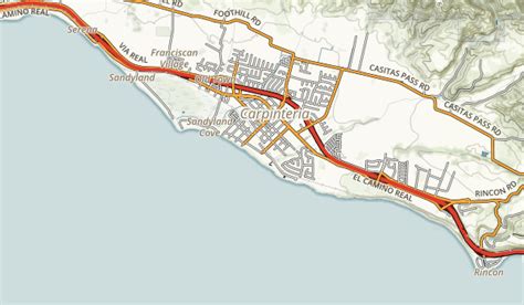 34 Carpinteria State Beach Campground Map Maps Database Source