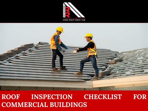 Ppt Roof Inspection Checklist For Commercial Buildings Powerpoint