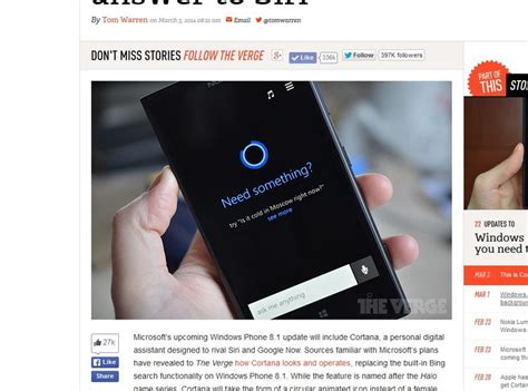 Cortana Microsofts Siri Für Windows Phone Microsoft Derstandardat › Web