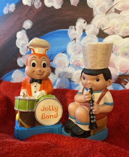 1980s Jollibee And Mico Band Lot Of 2 Vinyl Figures Philippines Fast Food