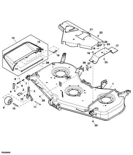 1026r Tractor Compact Utility Mower Deck And Discharge Chute 60d