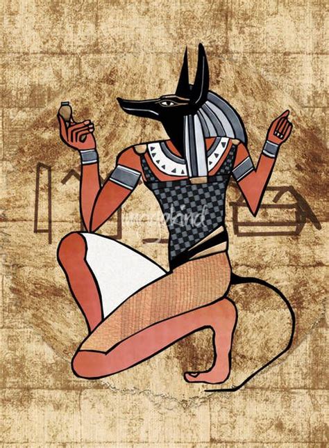 anibus guardian egyptian folk art by renee lozen egyptian art egypt art ancient egyptian gods