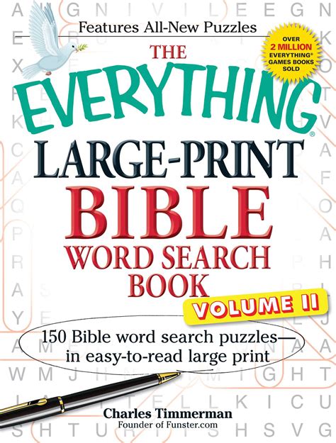 The Everything Large Print Bible Word Search Book Volume Ii Book By