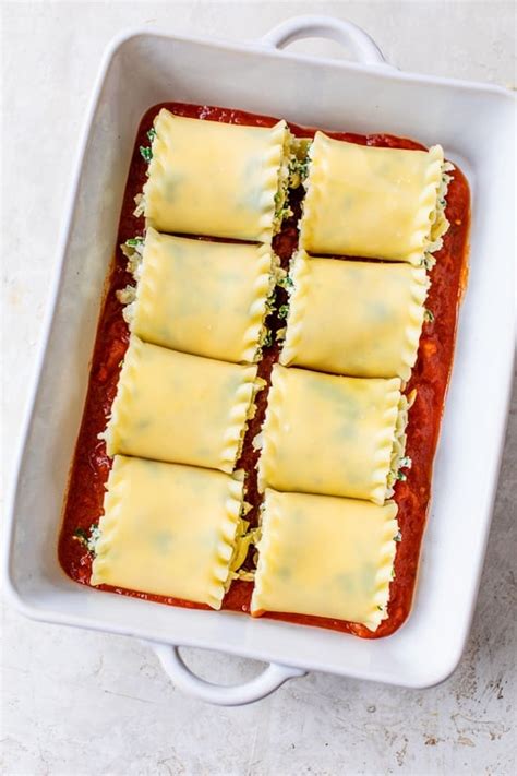 Spinach Artichoke Lasagna Roll Ups Skinnytaste