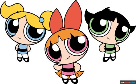 How To Draw The Powerpuff Girls Really Easy Drawing Tutorial