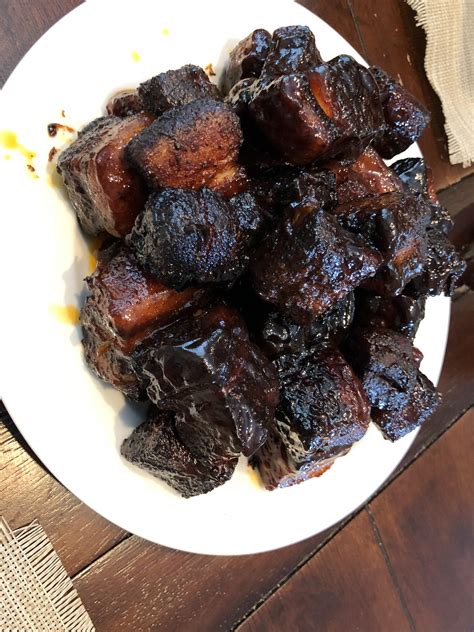 Homemade Smoked Pork Belly Burnt Ends R Food