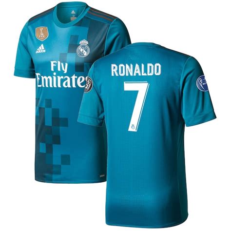 Cristiano Ronaldo Real Madrid Adidas 201718 Third Authentic Jersey