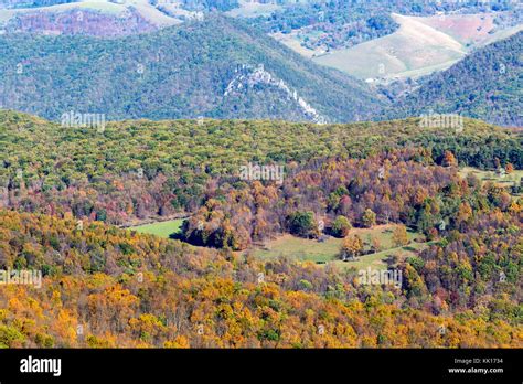 View From Summit Of Spruce Knob Highest Point In West Virginia Stock