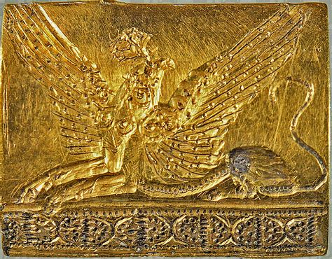 Minoan Griffin Golden Seal From Pylos 1500 1400 Bc Flickr
