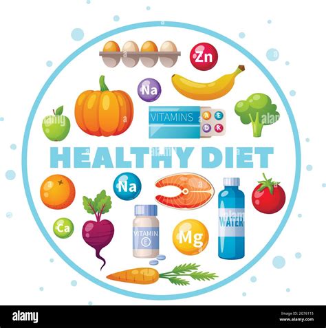 Nutritionist Healthy Eating Diet Advice Cartoon Circular Composition
