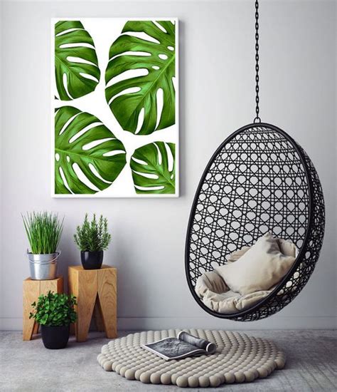 Check out our tropical home decor selection for the very best in unique or custom, handmade pieces from our wall hangings shops. 30 Stylish And Timeless Tropical Leaf Décor Ideas - DigsDigs