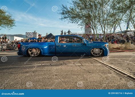 Chevrolet Silverado 1500 During Sema Show Cruise Editorial Photo
