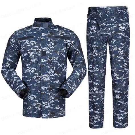 Us Navy Bdu Field Uniform Set Digital Navy Blue Camo For 3399
