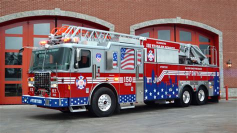 Fdny aka the new york city fire department vehicle pack includes: Fire Replicas Announces Scale Model of FDNY 150th Anniversary Ferrara Fire Apparatus Ladder ...