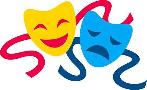 Comedy And Tragedy Masks Free Clip Art