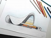 Heydar Aliyev Center - Zaha Hadid Zaha Hadid Architecture Sketches ...