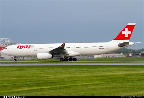 Hb Jhg Airbus A330 343 Swiss C V Grinsven Jetphotos
