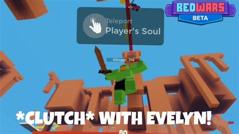 I Clutch With Evelyn Roblox Bedwars Youtube