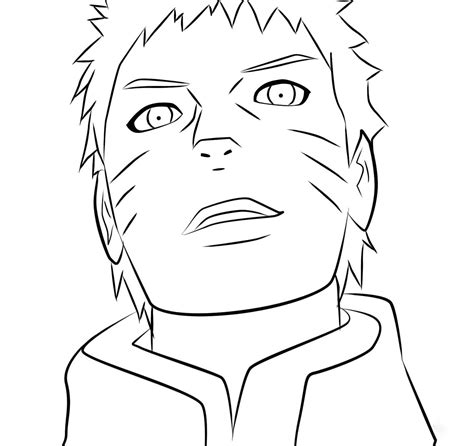 Hokage Naruto After Completing The Missions Coloring Page Free
