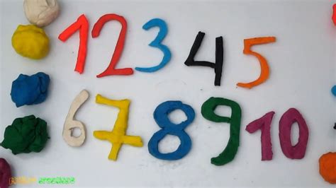 Play Doh Numbers 1 To 10 Learning Video Youtube