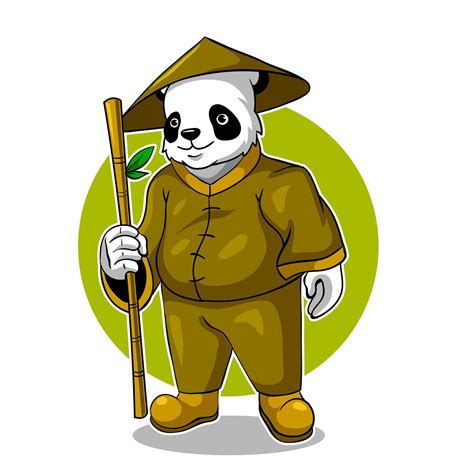 Kungfu Panda Mascot Logo 5836442 Vector Art At Vecteezy