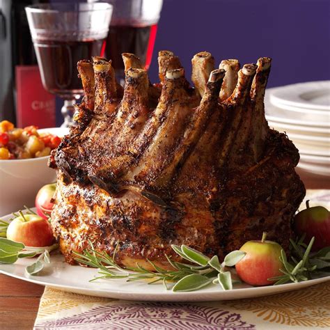 Christmas prime rib dinner beats a traditional turkey dinner any day. Holiday Crown Pork Roast | Recipe | Pork roast recipes ...