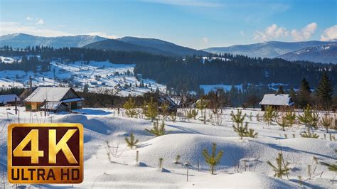Winter In The Carpathians 2017 Snowy Winter Scenes 4k