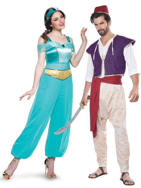 Aladdin Princess Jasmine Couple Costume Kit Size Small