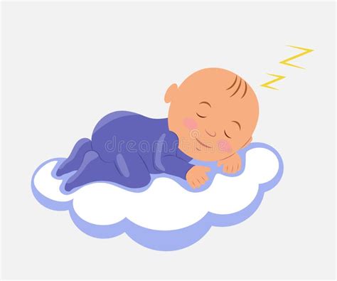 Caucasian Newborn Baby Sleeping Stock Illustrations 256 Caucasian