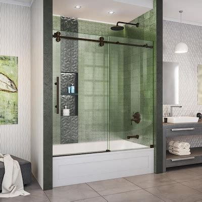 Find great deals on ebay for bathtub glass doors. DreamLine Enigma-XO 55-in to 59-in W Frameless Bypass ...