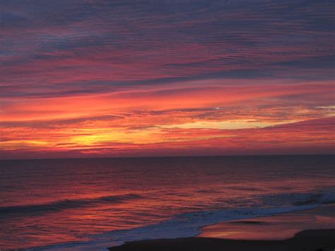 Sunrise Over The Atlantic Ocean In Ormond Beach Fl Not Tampered With At
