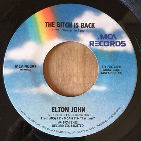 Elton John The Bitch Is Back Vinyl Discogs